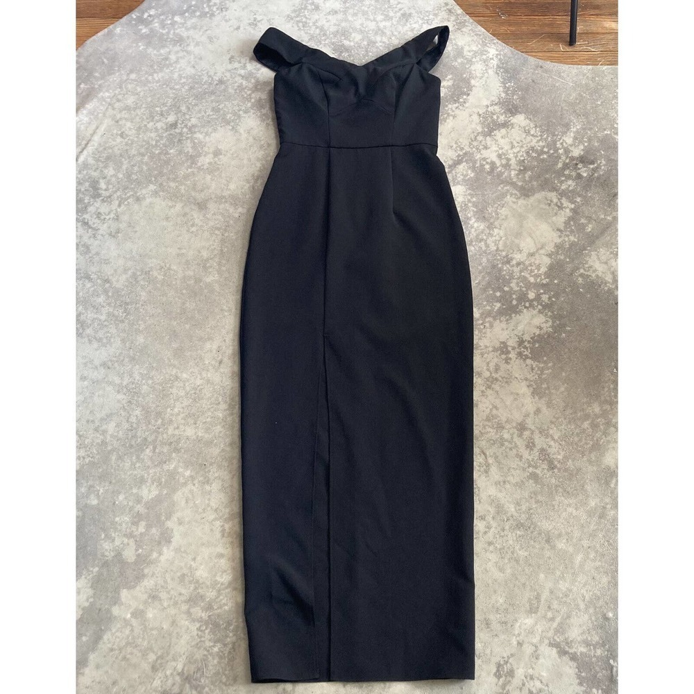 Bariano Australia Black off the shoulder Evening dress‎ womens size medium